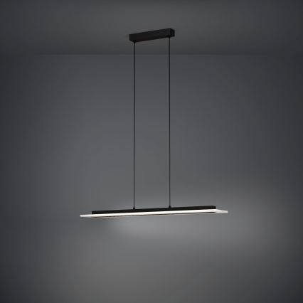 Eglo - LED Prigušivi luster na sajli LED/57,5W/230V 3000K crna + daljinski upravljač