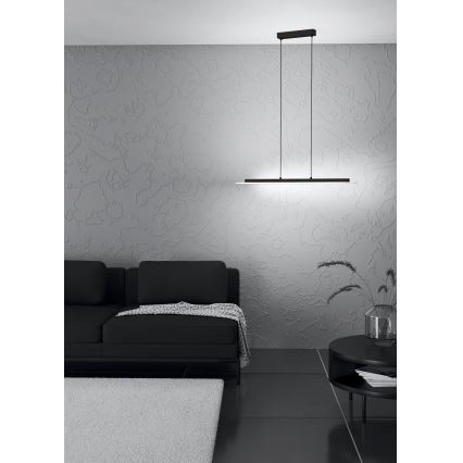Eglo - LED Prigušivi luster na sajli LED/57,5W/230V 3000K crna + daljinski upravljač