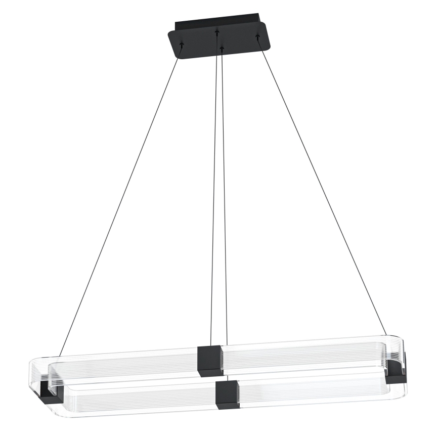 Eglo - LED Prigušivi luster na sajli LED/39,2W/230V 3000K crna