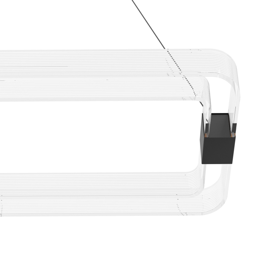 Eglo - LED Prigušivi luster na sajli LED/39,2W/230V 3000K crna