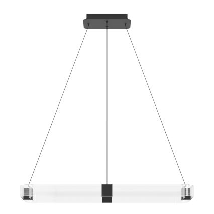 Eglo - LED Prigušivi luster na sajli LED/39,2W/230V 3000K crna