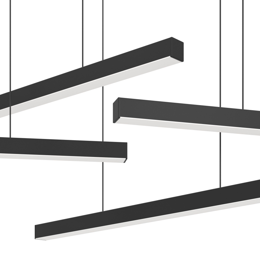 Eglo - LED Prigušivi luster na sajli 6xLED/8,4W/230V 3000K crna
