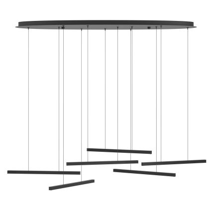 Eglo - LED Prigušivi luster na sajli 6xLED/8,4W/230V 3000K crna