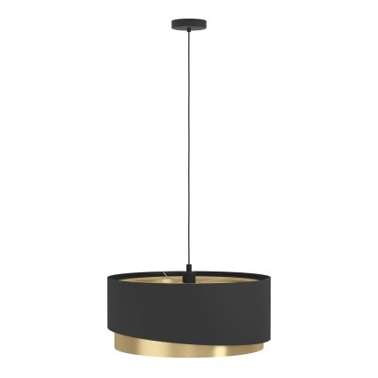 Eglo 39926 - Luster na sajli MANDERLINE 1xE27/40W/230V crna/zlatna