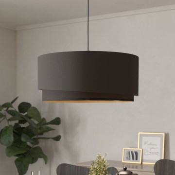 Eglo 39931 - Luster na kabelu MANDERLINE 1xE27/40W/230V smeđa/zlatna