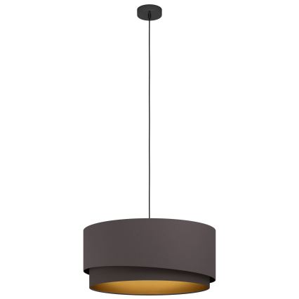 Eglo 39931 - Luster na kabelu MANDERLINE 1xE27/40W/230V smeđa/zlatna