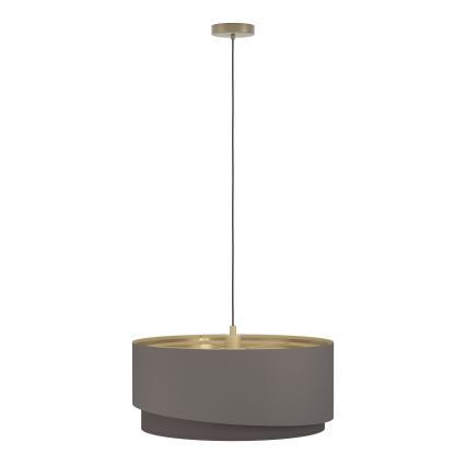 Eglo 39931 - Luster na kabelu MANDERLINE 1xE27/40W/230V smeđa/zlatna