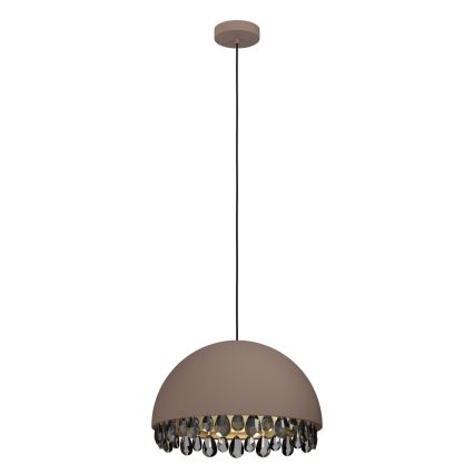 Eglo - Luster na sajli 1xE27/40W/230V smeđa
