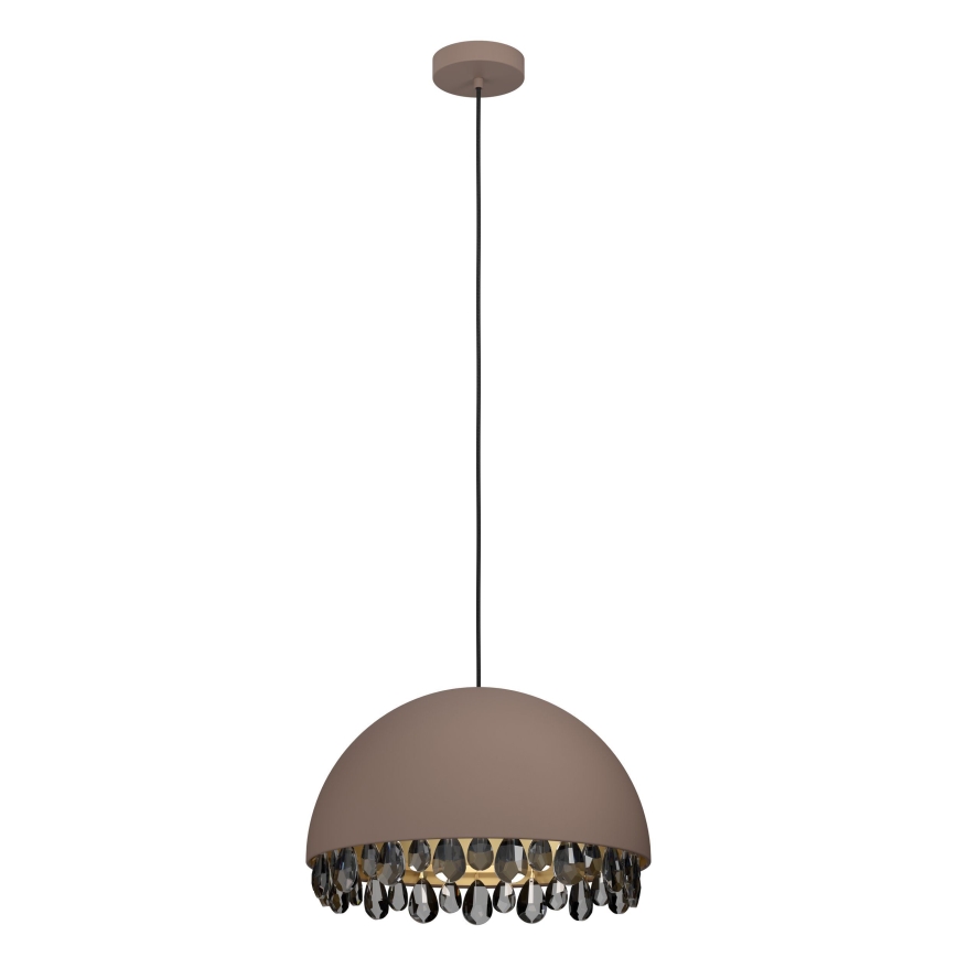 Eglo - Luster na sajli 1xE27/40W/230V smeđa