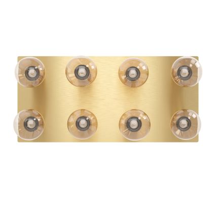 Eglo - Stropna svjetiljka 8xE27/40W/230V zlatna