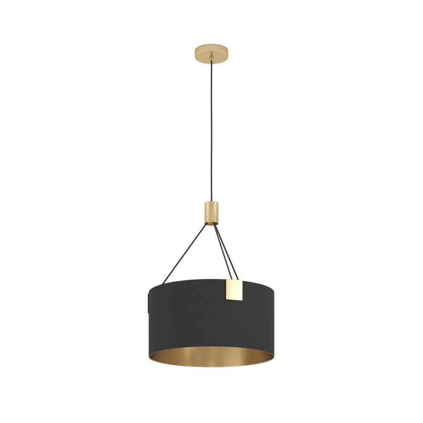 Eglo - Luster na sajli 3xE27/40W/230V crna/zlatna