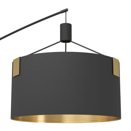 Eglo - Podna lampa 3xE27/40W/230V crna/zlatna