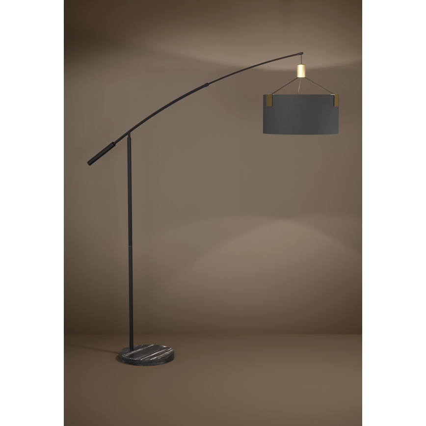 Eglo - Podna lampa 3xE27/40W/230V crna/zlatna