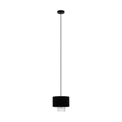 Eglo - Luster na sajli 1xE27/40W/230V crna