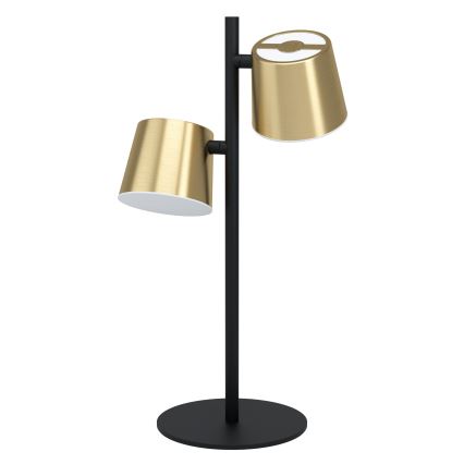 Eglo - LED Stolna lampa 2xGU10/4,6W/230V 3000K zlatna