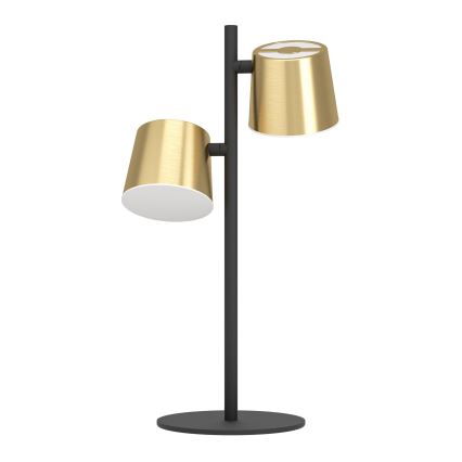 Eglo - LED Stolna lampa 2xGU10/4,6W/230V 3000K zlatna