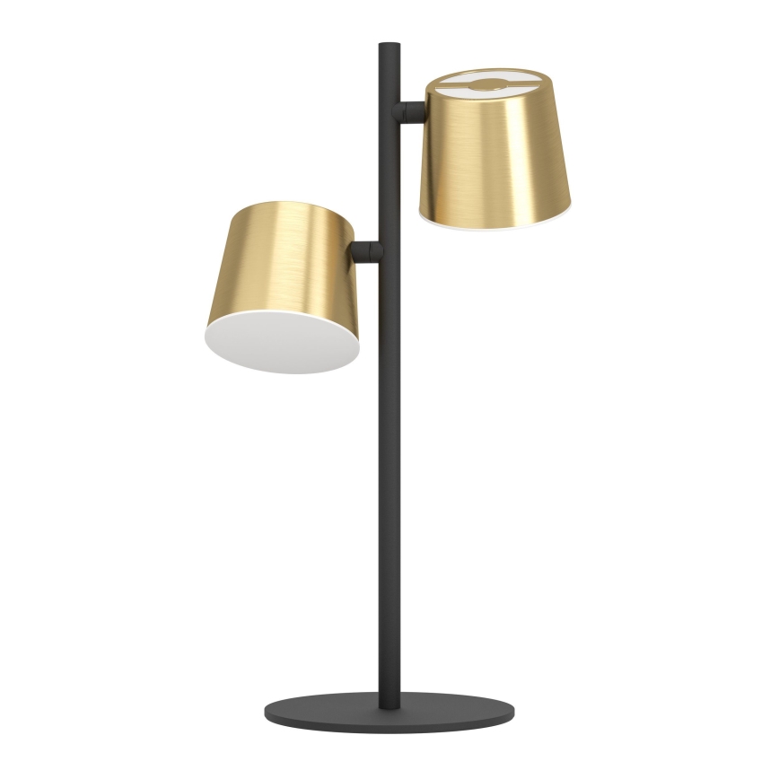 Eglo - LED Stolna lampa 2xGU10/4,6W/230V 3000K zlatna