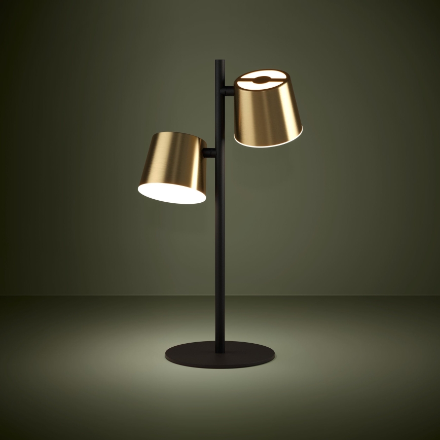Eglo - LED Stolna lampa 2xGU10/4,6W/230V 3000K zlatna