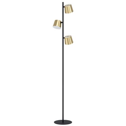 Eglo - LED Podna lampa 3xGU10/4,6W/230V 3000K zlatna