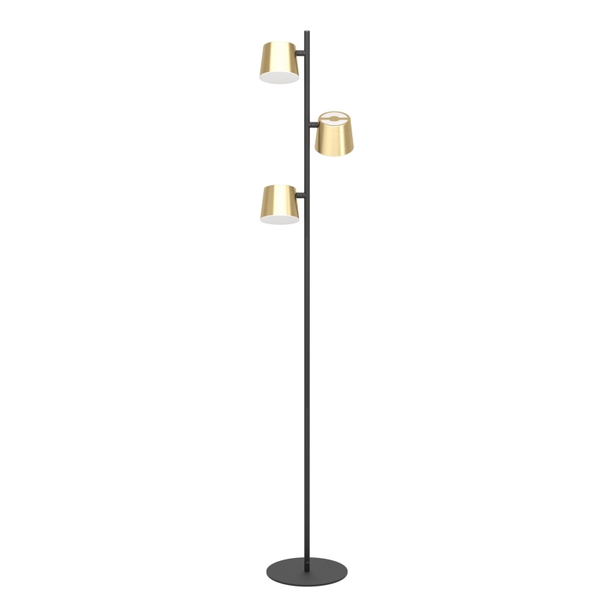 Eglo - LED Podna lampa 3xGU10/4,6W/230V 3000K zlatna