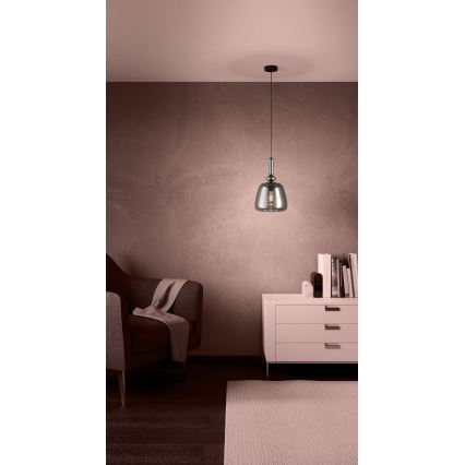 Eglo - Luster na sajli 1xE27/40W/230V dimna