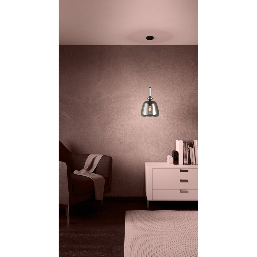 Eglo - Luster na sajli 1xE27/40W/230V dimna