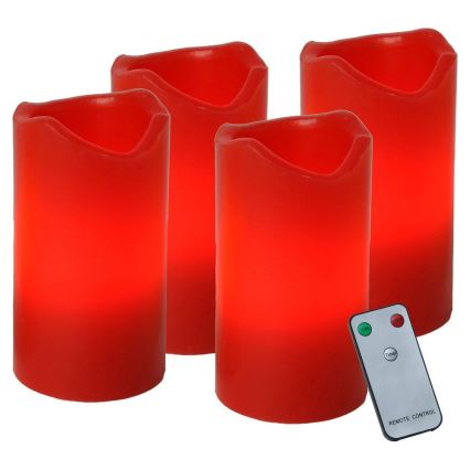 Eglo - SET 4x LED božićnih dekoracija ADVENT LED/0,18W/2xCR2032 + daljinski upravljač