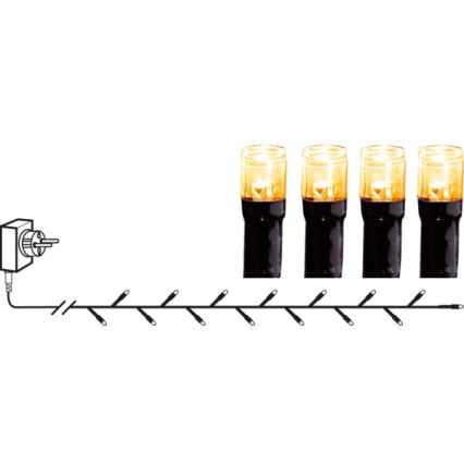 Eglo - LED Vanjske božićne lampice 180xLED 17,6m IP44 topla bijela