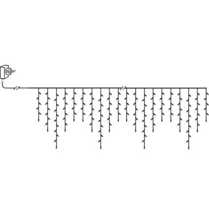 Eglo - LED vanjski božićni niz 240xLED 6,4 m topla bijela IP44
