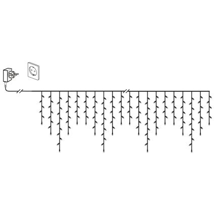 Eglo 410824 - LED vanjski božićni niz GOLDEN 480xLED/17x0,55m IP44 topla bijela