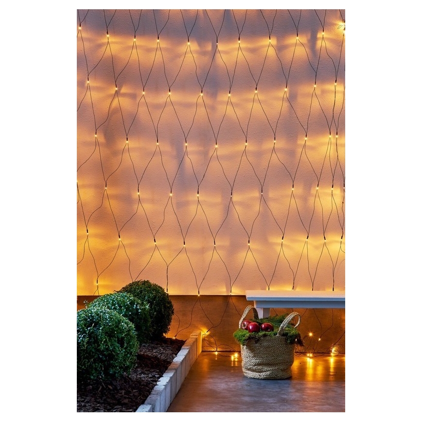 Eglo - LED Vanjske božićne lampice 160xLED 2m IP44 topla bijela