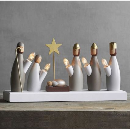 Eglo - Božićni svijećnjak 5xE10/3W/230V