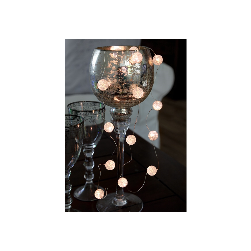 Eglo - LED lanac 15xLED/3xAA 1,4 m