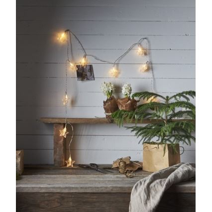 Eglo - LED lanac 10xLED 2,1 m topla bijela