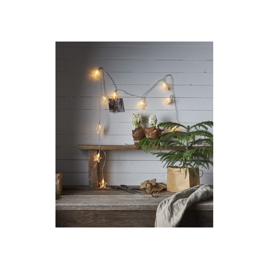 Eglo - LED lanac 10xLED 2,1 m topla bijela