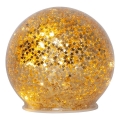 Eglo 411344 - LED Božićna dekoracija STAR FALL 10xLED/2xAA promjer 10 cm zlatna