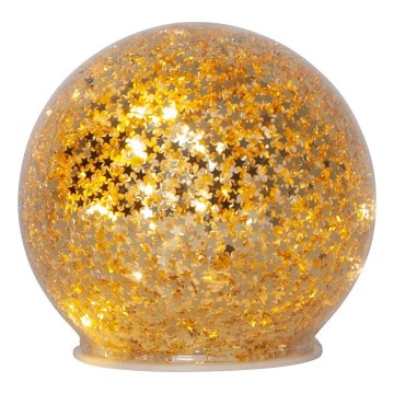 Eglo 411344 - LED Božićna dekoracija STAR FALL 10xLED/2xAA promjer 10 cm zlatna
