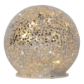 Eglo 411345 - LED Božićna dekoracija STAR FALL 10xLED/2xAA promjer 10 cm srebrna