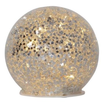 Eglo 411345 - LED Božićna dekoracija STAR FALL 10xLED/2xAA promjer 10 cm srebrna