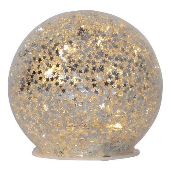 Eglo 411345 - LED Božićna dekoracija STAR FALL 10xLED/2xAA srebrna