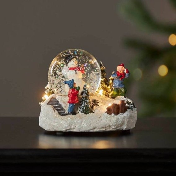 Eglo 411482 - LED Božićna dekoracija WINTERVILLE LED/2xAAA snježna kugla