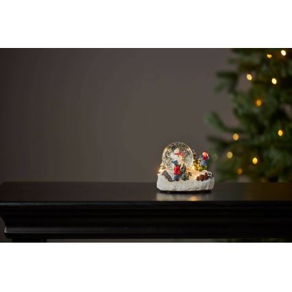 Eglo 411482 - LED Božićna dekoracija WINTERVILLE LED/2xAAA snježna kugla