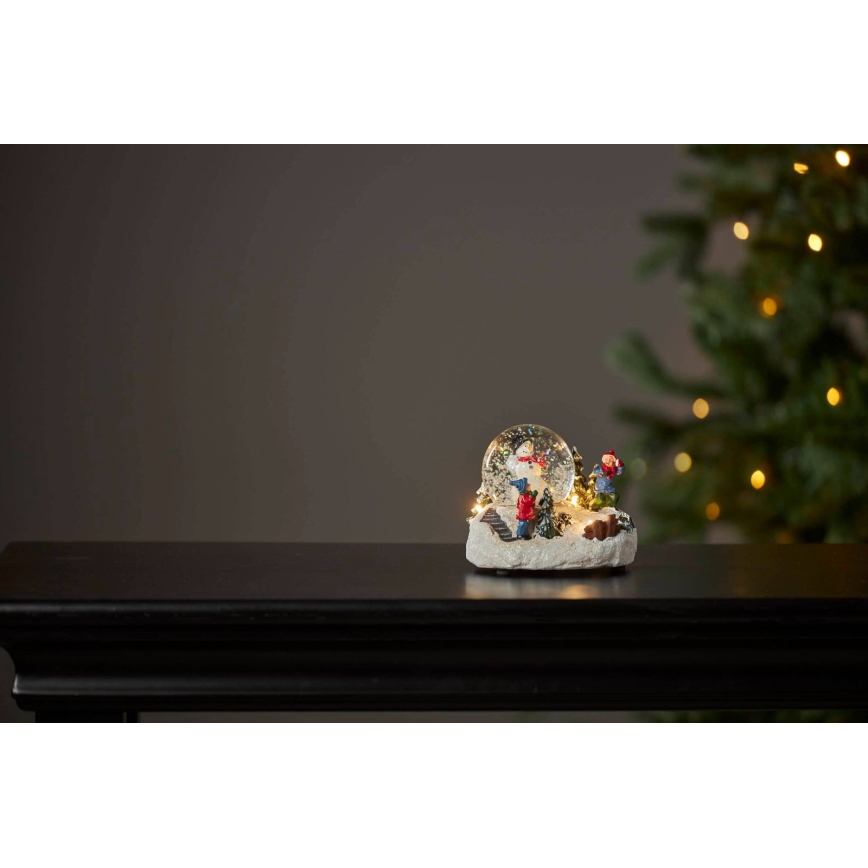 Eglo 411482 - LED Božićna dekoracija WINTERVILLE LED/2xAAA snježna kugla