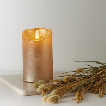 Eglo 411499 - LED svijeća FLAMME RUSTIC LED/2xAA zlatna