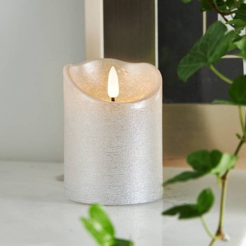 Eglo 411502 - LED Svijeća FLAMME RUSTIC LED/2xAA srebrna