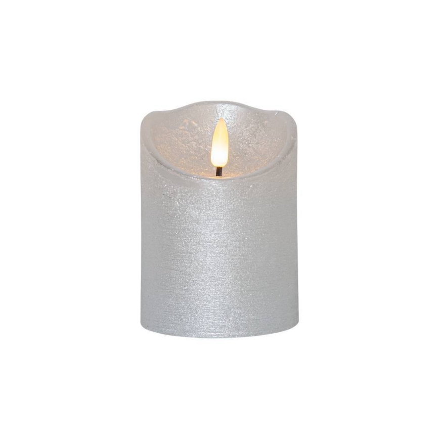 Eglo 411502 - LED Svijeća FLAMME RUSTIC LED/2xAA srebrna