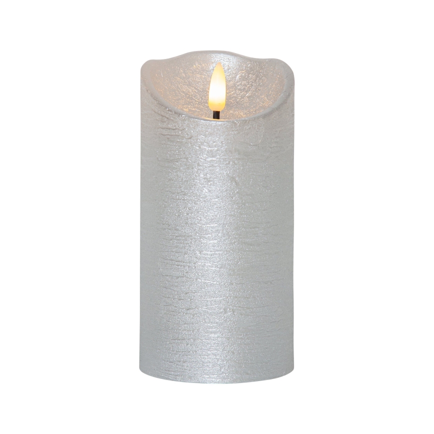 Eglo 411514 - LED Božićna dekoracija FLAME LED/0,03W/2xAA srebrna