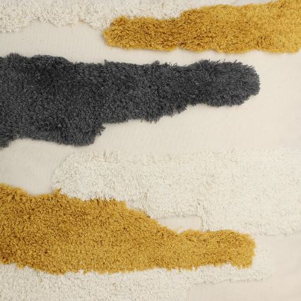 Eglo - Ukrasni jastuk 45x45 cm žuta/siva