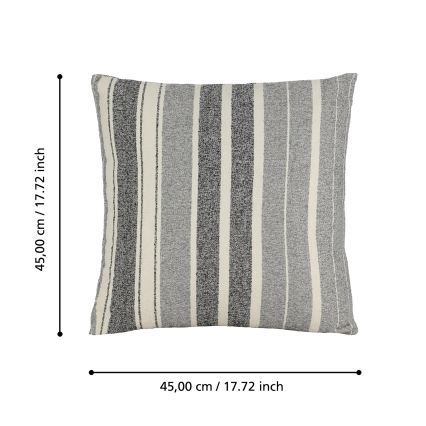 Eglo 420003 - Dekorativni jastuk CHEVERY 45x45 cm sivi