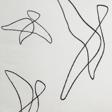 Eglo - Ukrasni jastuk 45x45 cm bijela/crna